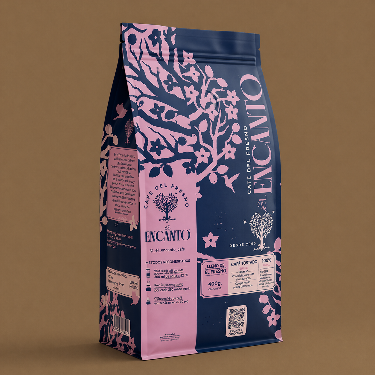 Bolsso 12oz coffee bag — matte finish with valve